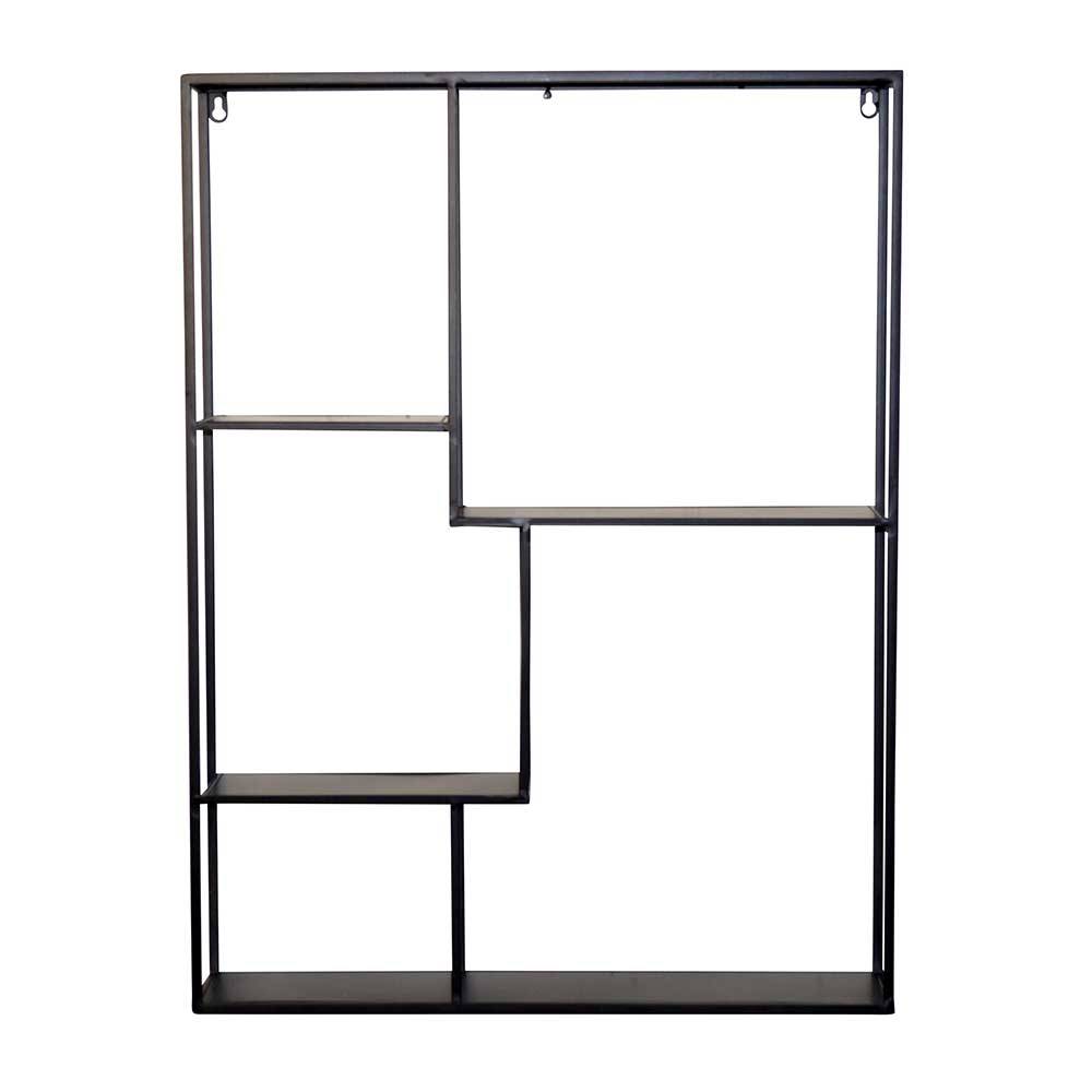 Möbel4Life Metallregal schwarz in modernem Design 80 cm hoch