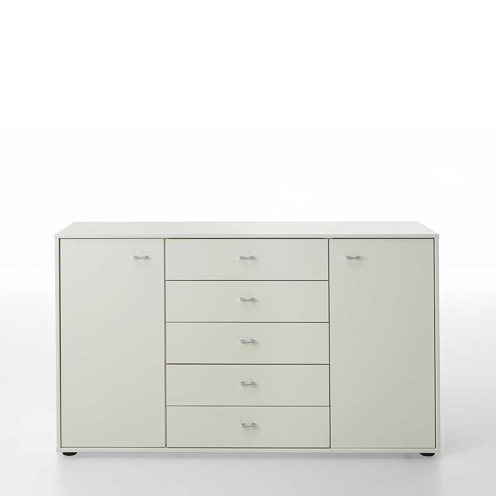 Franco Möbel Schlafzimmer Sideboard in Weiß lackiert 140 cm