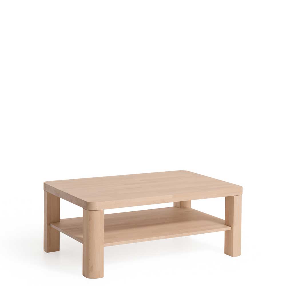 BestLivingHome Holztisch für Sofa Buche Massivholz