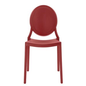 Möbel4Life Stühle in Rot Kunststoff (2er Set)
