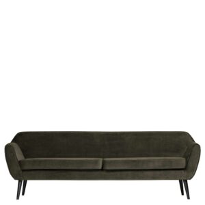 Basilicana Sofa aus Samt Birke Massivholz