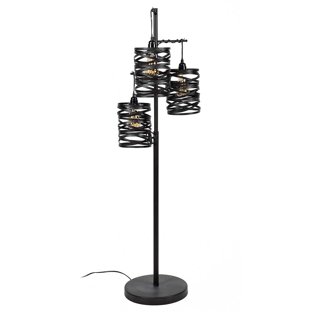 Rodario Stehlampe in Anthrazit Loft Design