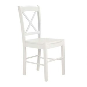 Möbel4Life Esszimmerstühle in Weiß 40 cm breit (2er Set)