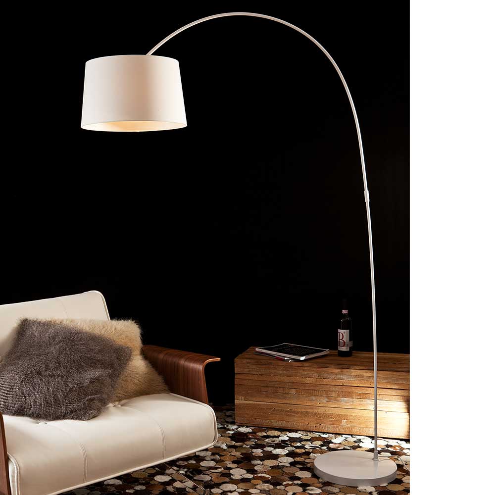 Rodario Design Stehlampe in Weiß 205 cm hoch