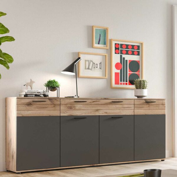 Möbel4Life XL Esszimmer Sideboard in modernem Design 200x91x40 cm