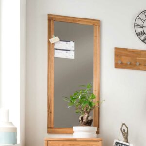 Dreaming Forest Garderobenspiegel aus Wildeiche Massivholz 50 cm breit