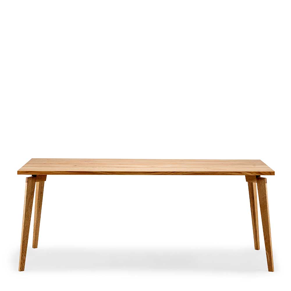 Natura Classico Holztisch aus Eiche Massivholz 90 cm tief