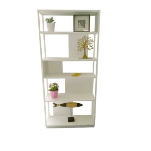 Violata Furniture Metall Bücherregal in Weiß 200 cm hoch