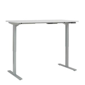 Müllermöbel Höhenverstellbarer Schreibtisch in Grau 150 cm breit