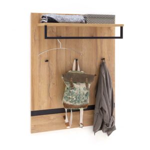 TopDesign Hängegarderobe in Wildeichefarben und Schwarz 90 cm breit