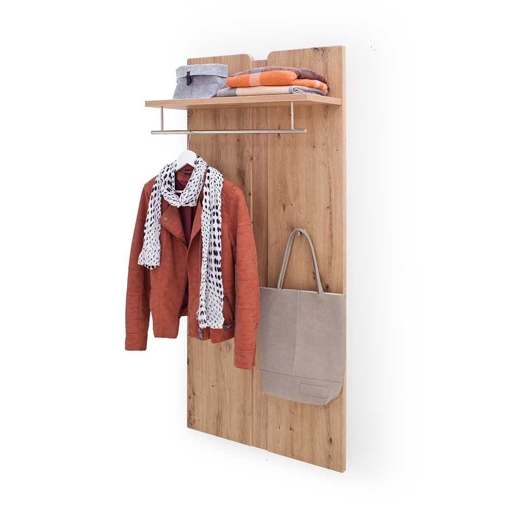 TopDesign Wandgarderobe in Wildeichefarben 70 cm breit