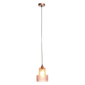 Doncosmo Deckenlampe aus Glas in Violett modern