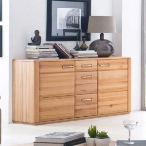 TopDesign Wohnzimmer Sideboard aus Kernbuche Massivholz 160 cm breit