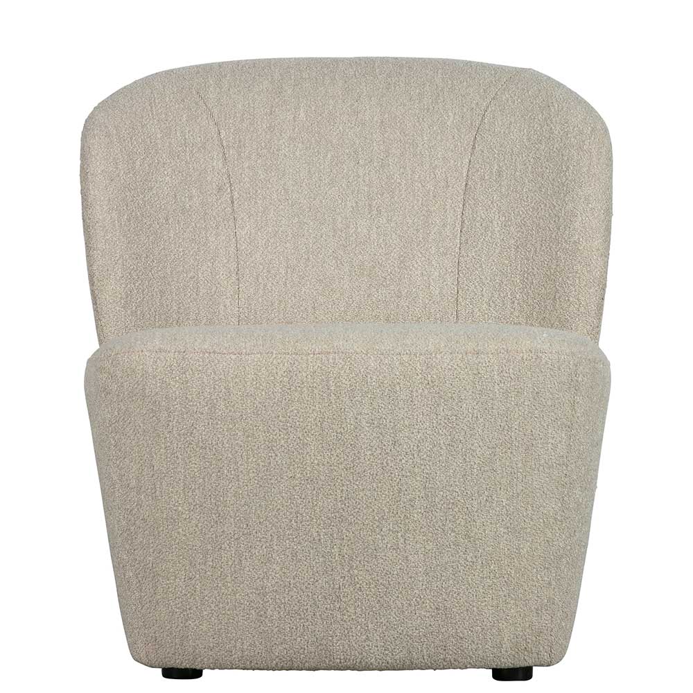 Basilicana Retro Sessel in Beige 75 cm hoch