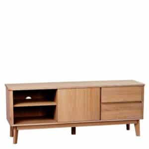 TopDesign Fernseh Unterschrank mit Eiche furniert Retro Design