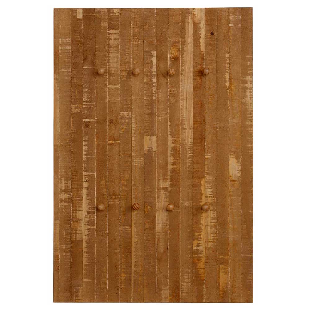 Möbel4Life Garderobenhakenleiste aus Kiefer Massivholz 75 cm breit