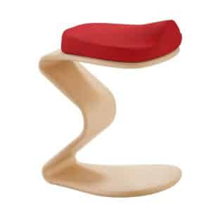 PerfectFurn Ergonomischer Hocker aus Buche Schichtholz 45 cm Sitzhöhe