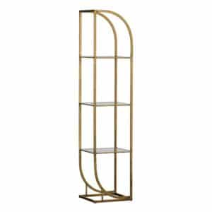 Basilicana Metall Anstellregal mit Glasböden 39x175x35 cm