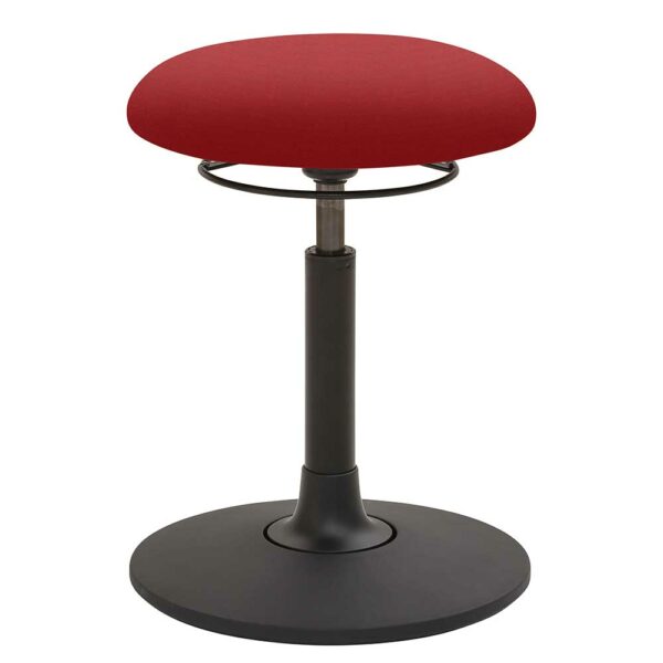 PerfectFurn Pendel Arbeitshocker in Rot Schwarz