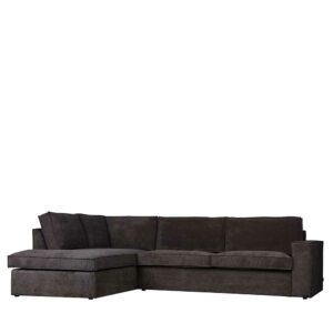 Basilicana Ecksofa in dunkel Grau Armlehnen