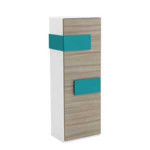 Spirinha Kleiderschrank in Holz Petrol modern