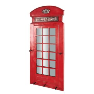Tollhaus Design Garderobe als Telefonzelle Rot
