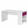 Spirinha Kinderzimmer Schreibtisch in Weiß Pink 145 cm