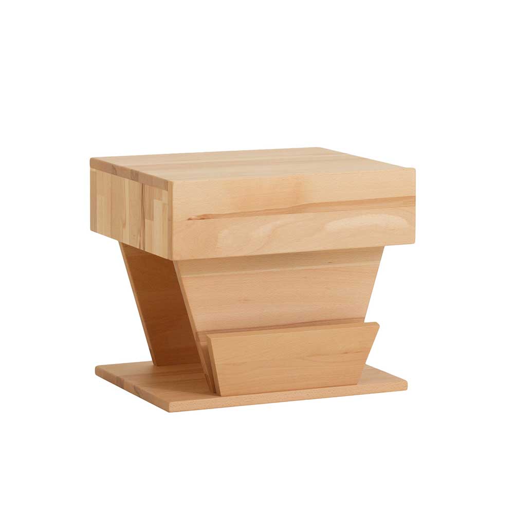 BestLivingHome Design Nachttisch aus Kernbuche Massivholz modern
