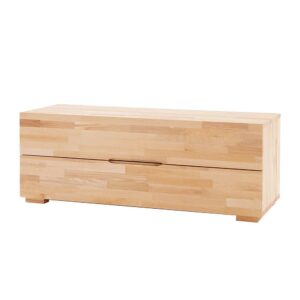BestLivingHome Lowboard aus Buche Massivholz 2 Schubladen