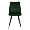 Möbel Exclusive Stuhl Esszimmer in Oliv Grün Cord Gestell aus Metall (2er Set)