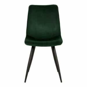 Möbel Exclusive Stuhl Esszimmer in Oliv Grün Cord Gestell aus Metall (2er Set)