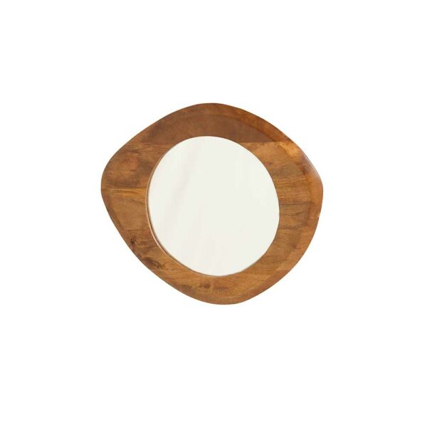Möbel Exclusive Wandspiegel Retro mit Holzrahmen Mangobaum Massivholz
