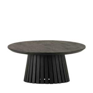 Möbel Exclusive Holz Wohnzimmer Tisch schwarz aus Akazie Massivholz modernem Design
