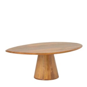 Möbel Exclusive Salontisch Retro Stil aus Mangobaum Massivholz Cognac Braun