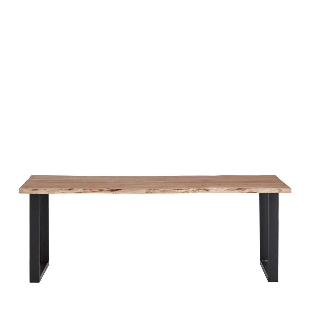 Möbel Exclusive Tisch Esszimmer Baumkante aus Akazie Massivholz Metall