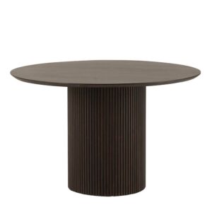 Möbel Exclusive Moderner Esszimmertisch aus Mangobaum Massivholz Walnuss dunkelbraun