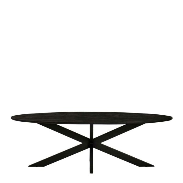 Möbel Exclusive Tisch Esszimmer schwarz oval 210 oder 240 cm breit Spider Gestell