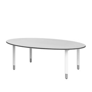 Spirinha Ovaler Konferenztisch in Weiß 220 cm