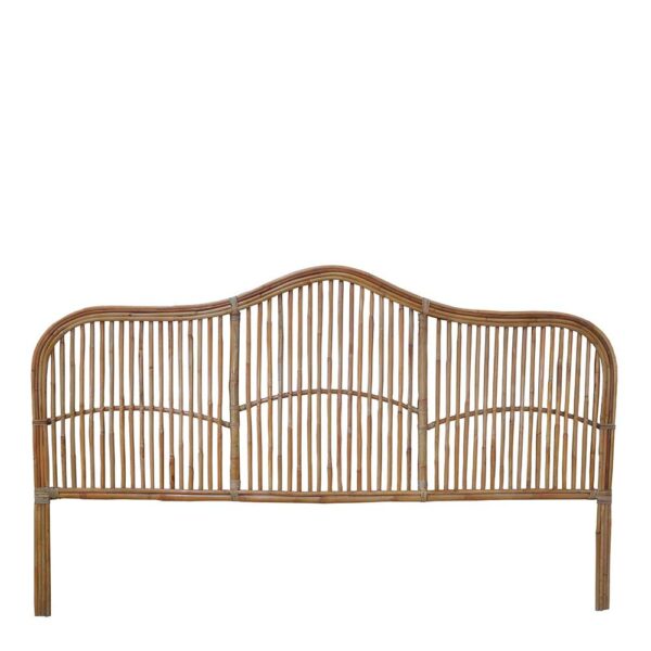 Möbel Exclusive Bett Kopfteil einzeln aus Rattan Geflecht 200 cm breit