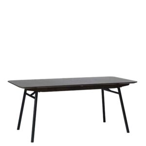 TopDesign Ausziehtisch in Schwarz und Eiche dunkel furniert modern