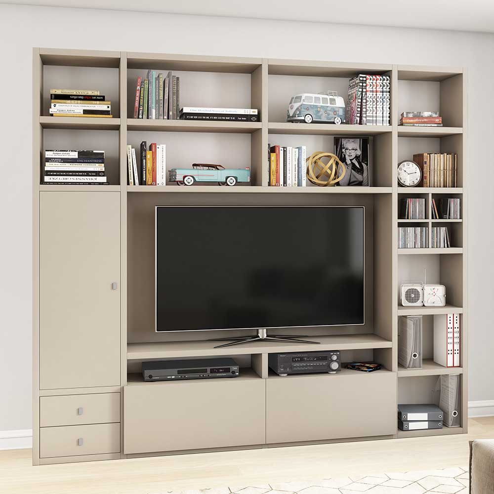 Star Möbel Fernsehwand in Beige Modern