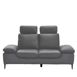 Möbel4Life Zweisitzer Sofa in Grau verstellbaren Armlehnen