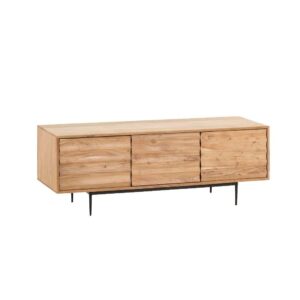 4Home TV Sideboard aus Akazie Massivholz 50 cm hoch