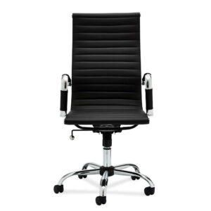Möbel4Life Büro Chefsessel in Schwarz Kunstleder dreh- und höhenverstellbar