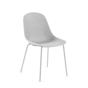 4Home Esstisch Stühle in Weiß Skandi Design (4er Set)