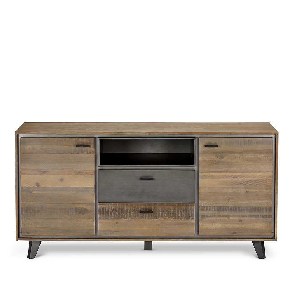 Möbel4Life Industry Sideboard aus Akazie und Stahl 160 cm breit