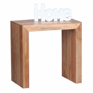Möbel4Life Beistelltisch aus Akazie Massivholz 60 cm breit