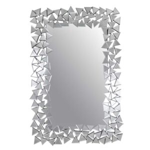 Rodario Designer Spiegel in Silberfarben 120 cm hoch